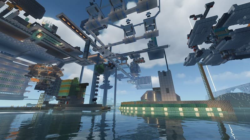 Our Forever Minecraft server's Industrial District
