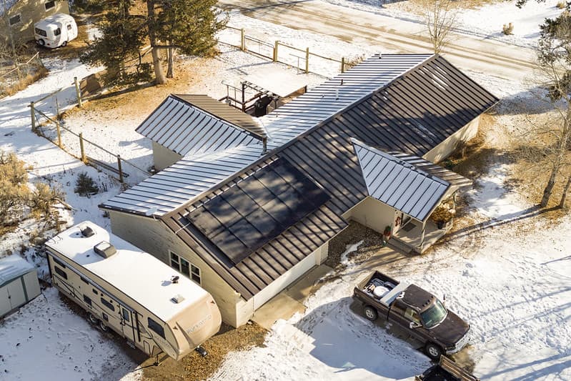 New solar panels on employee housing