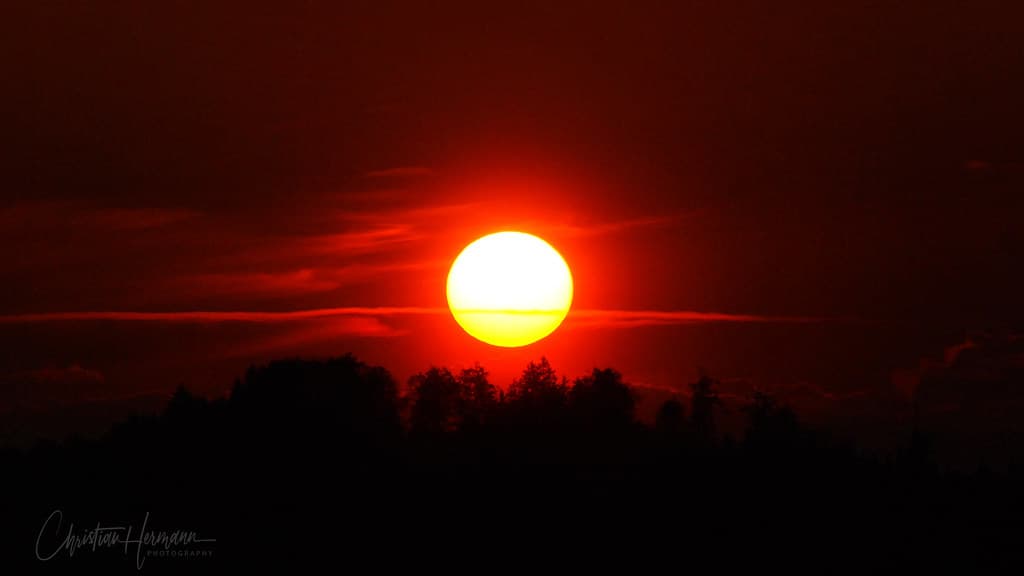 Sunset in switzerland