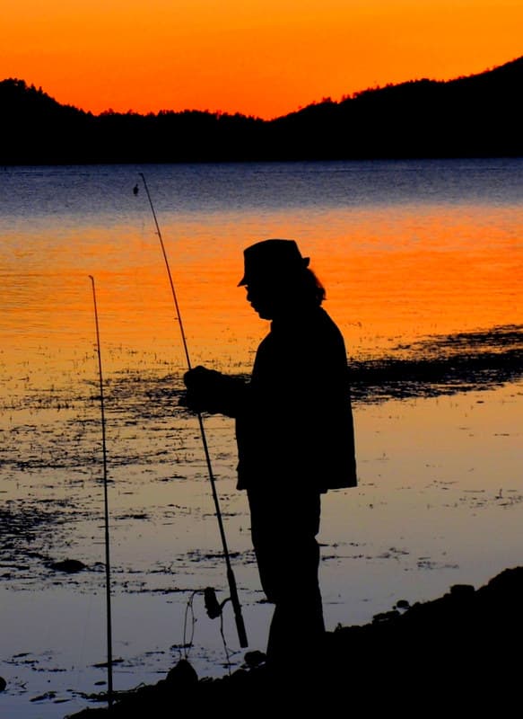 Fishing with Patience, Big Bear Lake, California