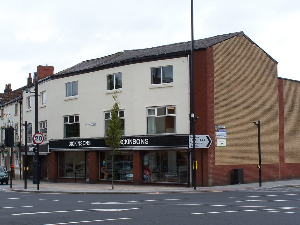 21st August Dickinson's Furniture Shop, Market Street, Chorley U.K.