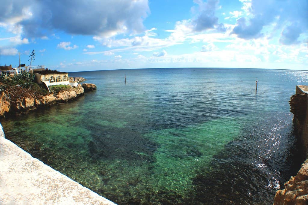 Green Ocean Water by Coast