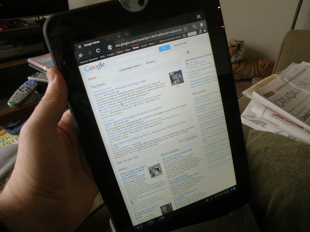News on the Tablet