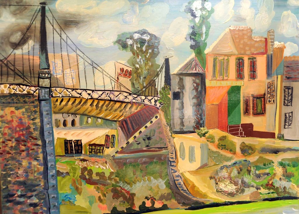 Abstractpainting, ballard, bridgeandbuildings