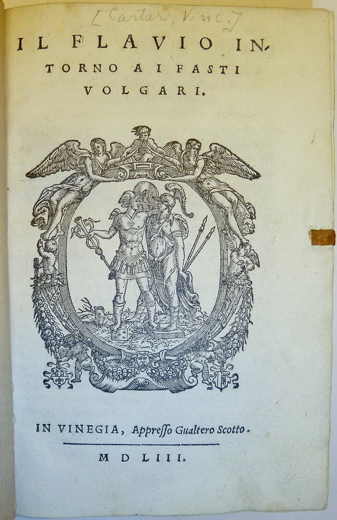 Woodcut device of printer Gualtiero Scoto