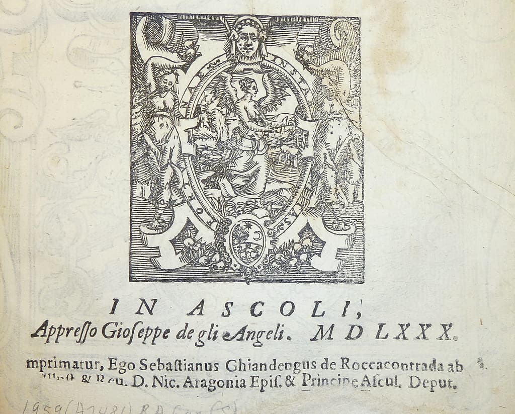 Device of printer Giuseppe degli Angeli (fl. 1571-1580)