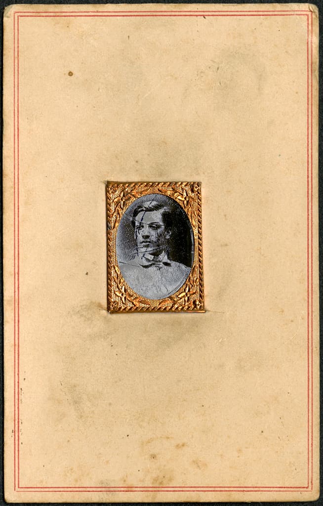 Tintype photograph Gem Portrait
