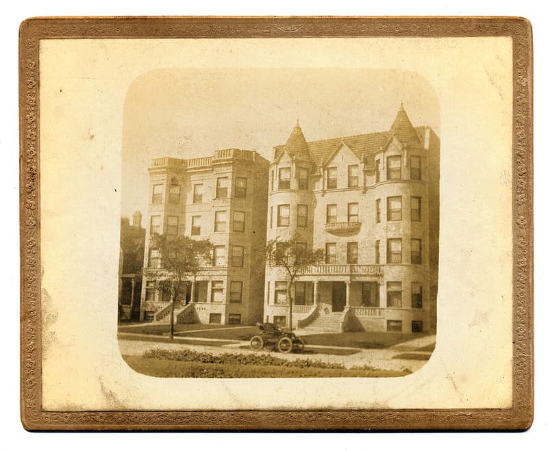 Aparment buildings in Chicago, Illinois c1904