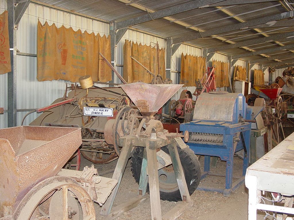 Collection of historic agricultural machinery