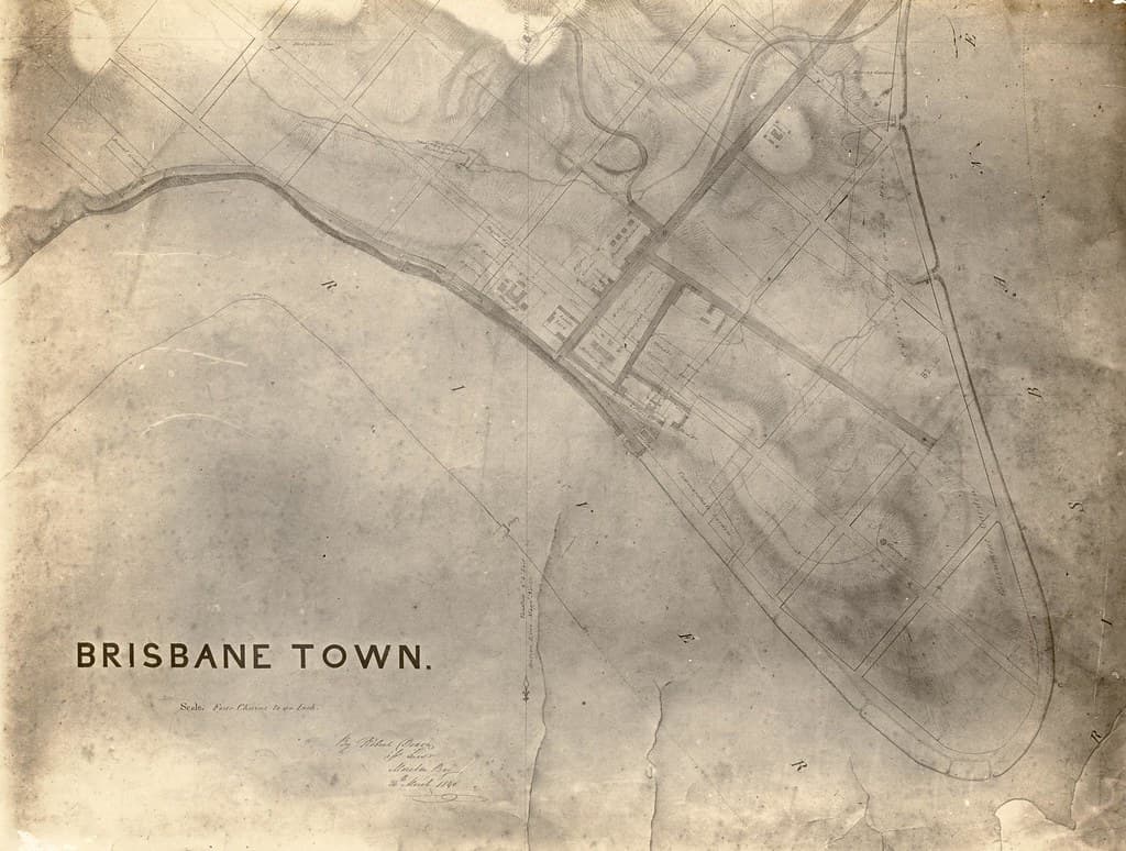 Map of Brisbane Town by Robert Dixon 24 March 1840