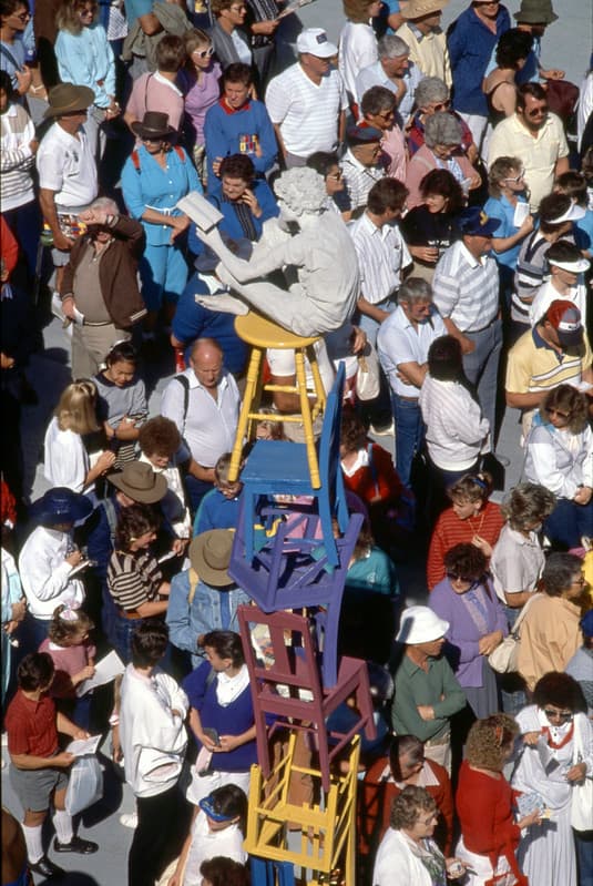Expo 88 crowds at the Vulture Street entrance