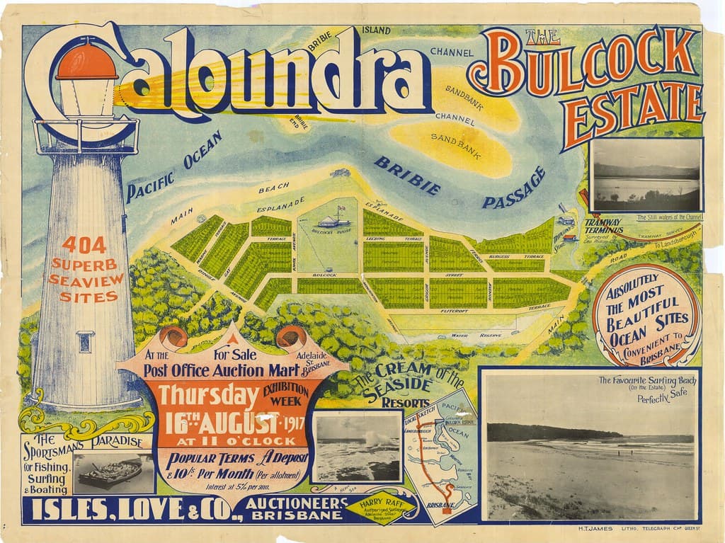 Bulcock Estate Map, Caloundra