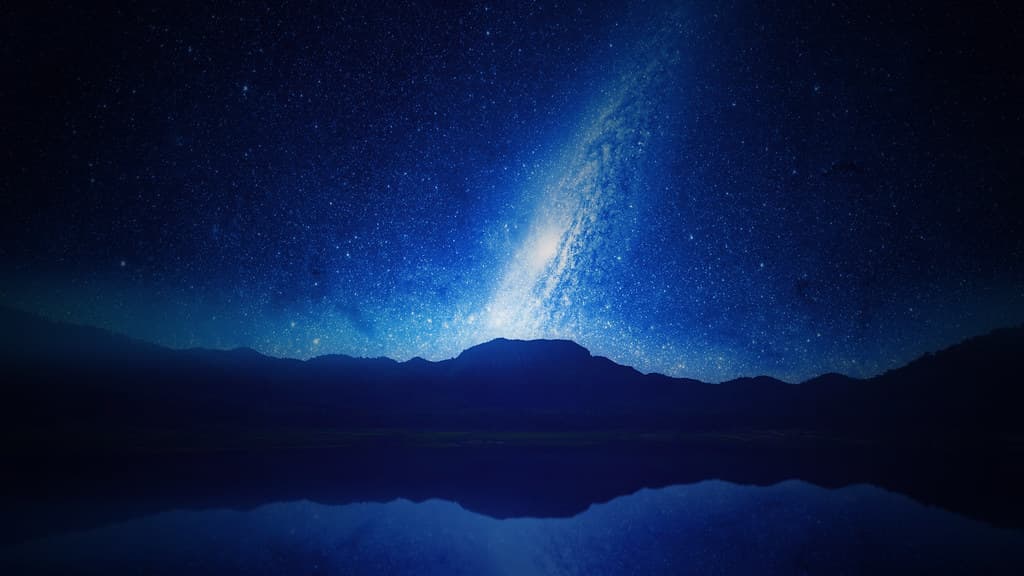 Milky Way Galaxy in Star Filled Night Sky