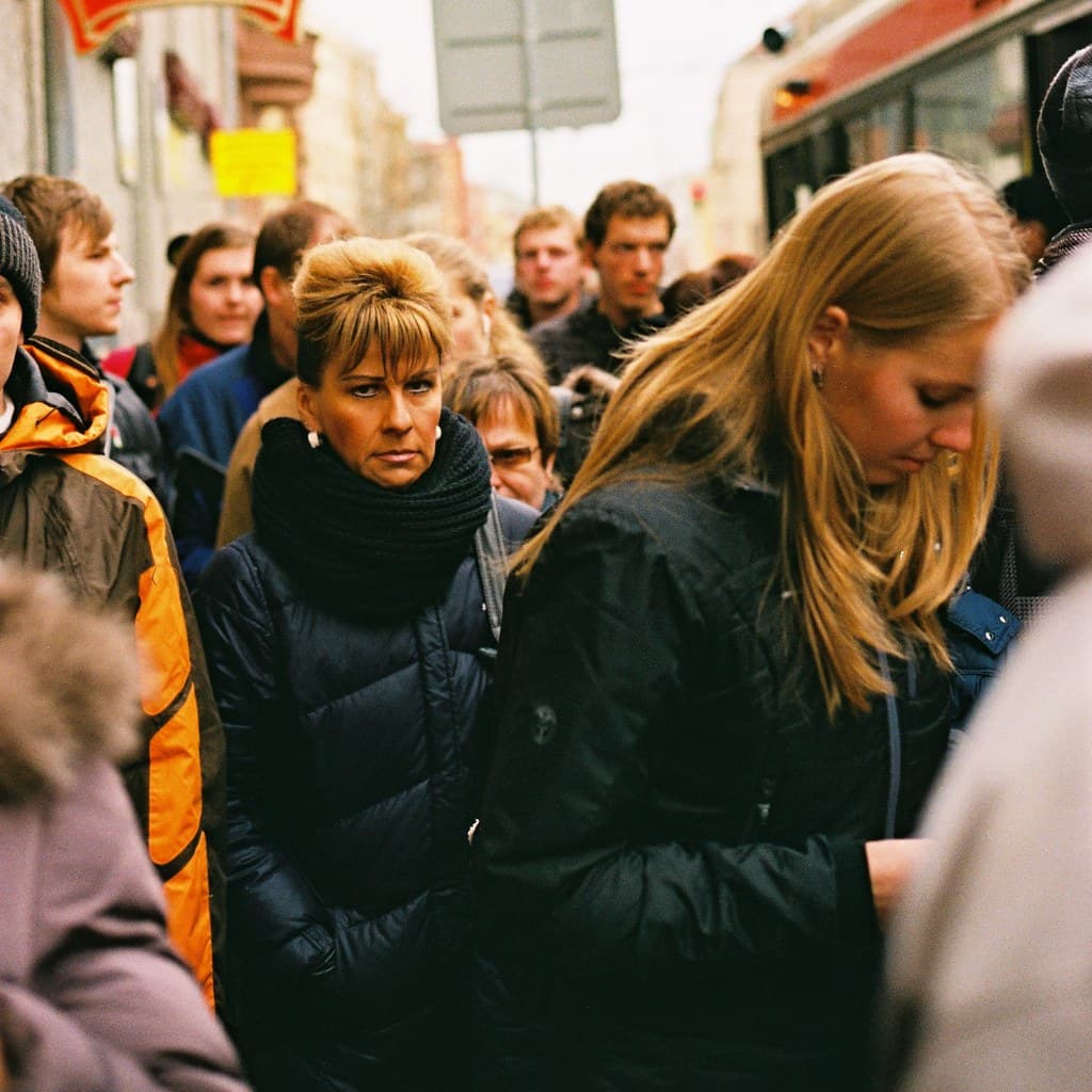Canon Rebel XS - In the Crowd (square format)