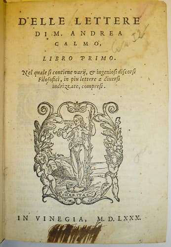 Device of printer Camillo Pincio of Venice