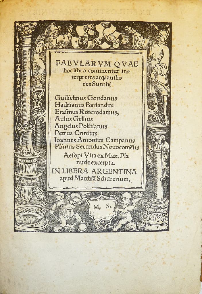 Woodcut title border used by printer Matthias Schürer (d. 1519)