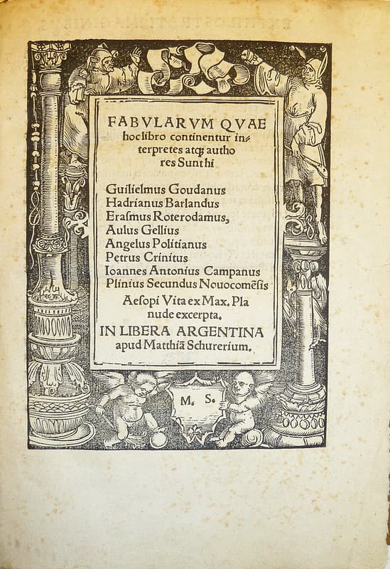 Woodcut title border used by printer Matthias Schürer (d. 1519)