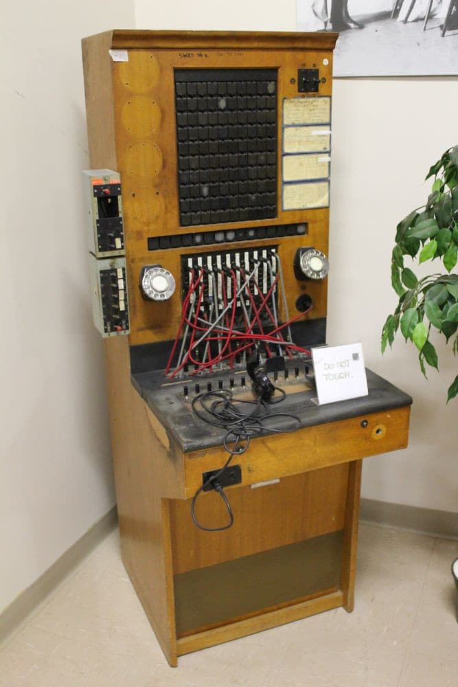 Old telephone switchboard