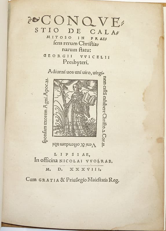 Woodcut printer's device of Nikolaus Wolrab of Leipzig
