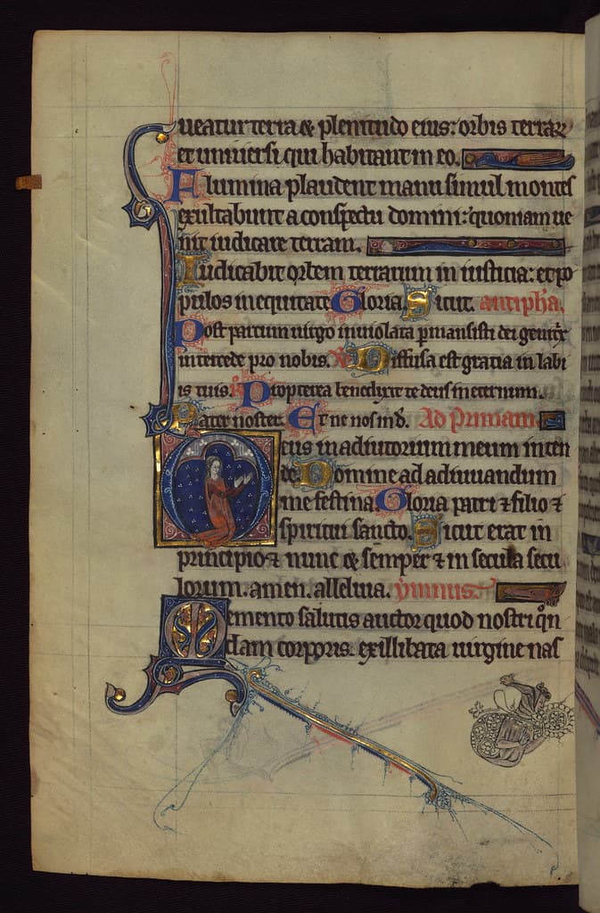 Book of Hours, Woman praying, Walters Manuscript W.102, fol. 88v