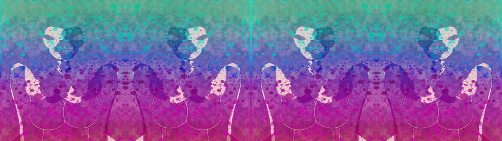 [Dual Monitor 3840x1080] Psychedelic Woman Wallpaper - InClusi Music
