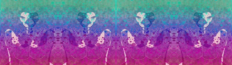 [Dual Monitor 3840x1080] Psychedelic Woman Wallpaper - InClusi Music