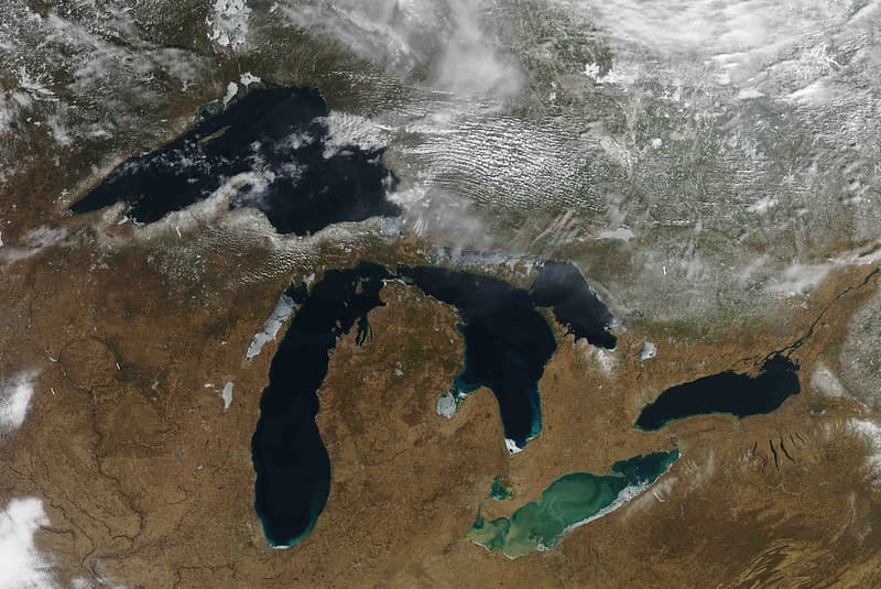 MODIS satellite image.