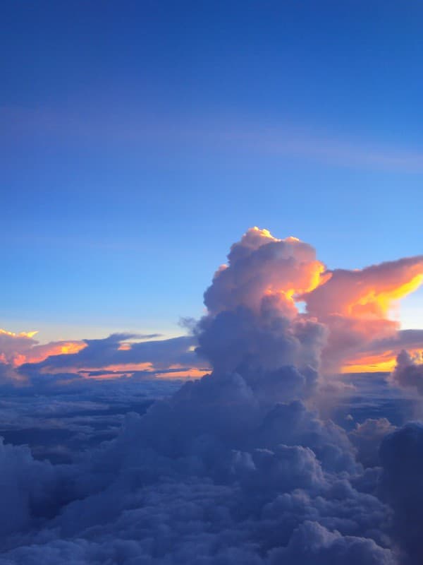Tall monsoon clouds