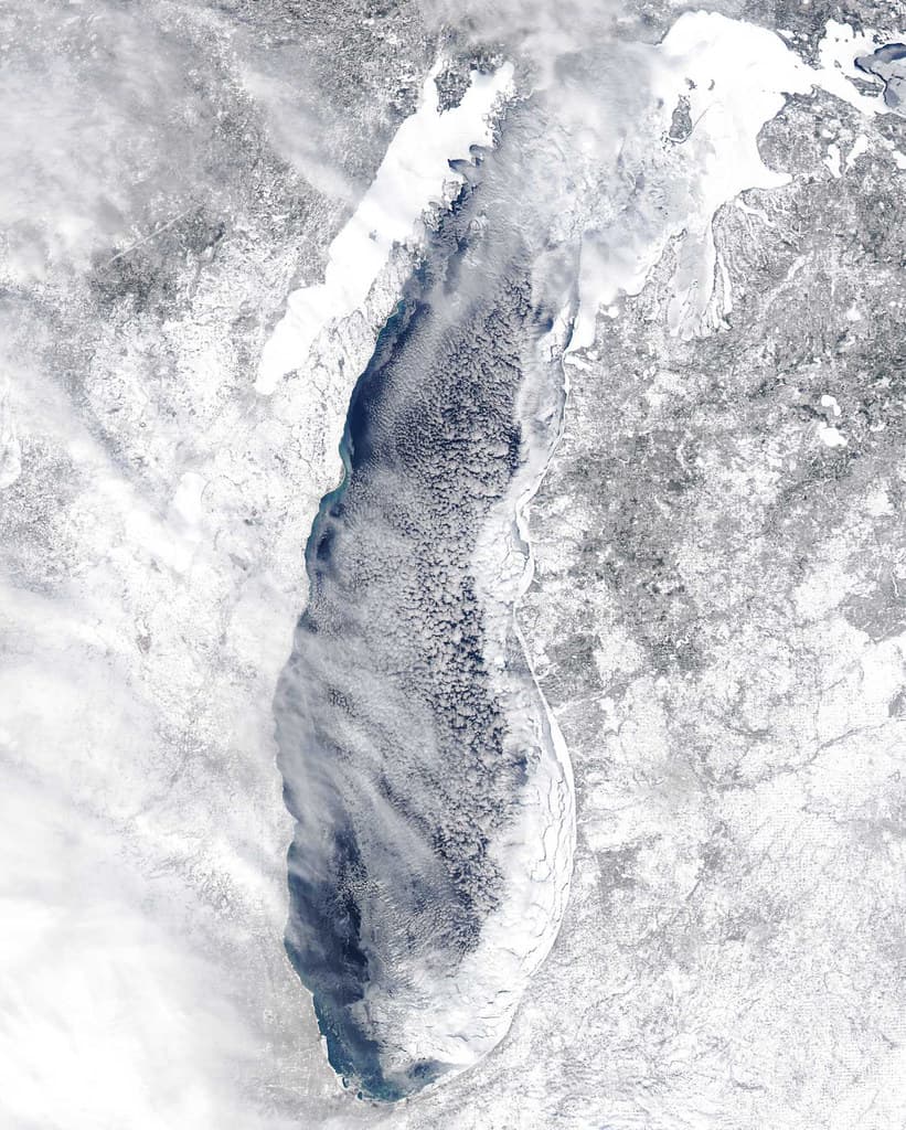 MODIS satellite image - Lake Michigan