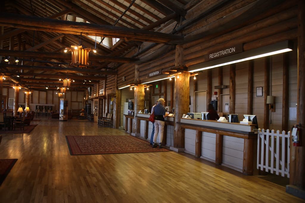 Lake Lodge, registration desk