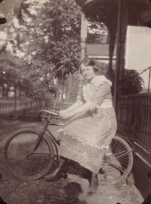 Circa 1919 Bicycle Rider
