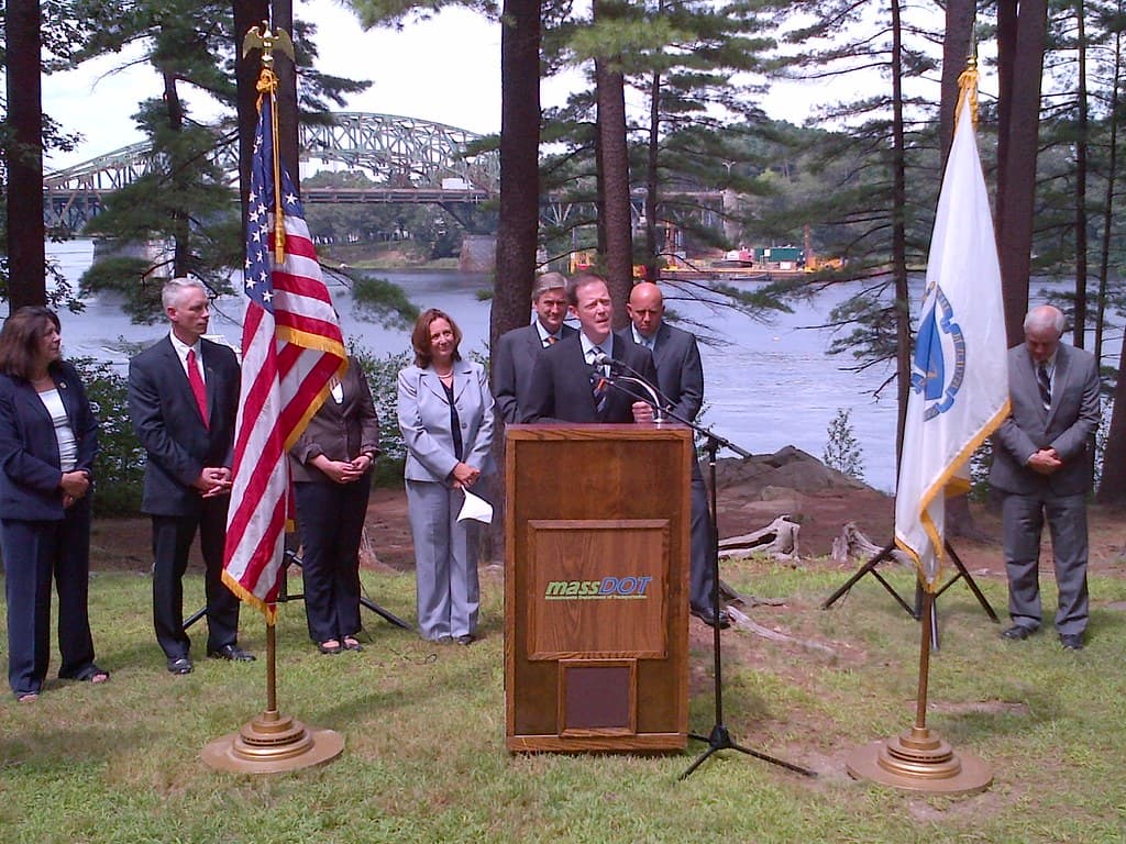 Whittier Bridge, Secretary Davey, Groundbreaking, August 8, 2013