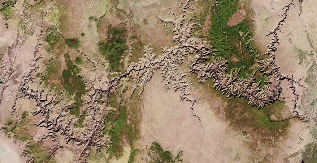 Grand Canyon from Landsat 8
