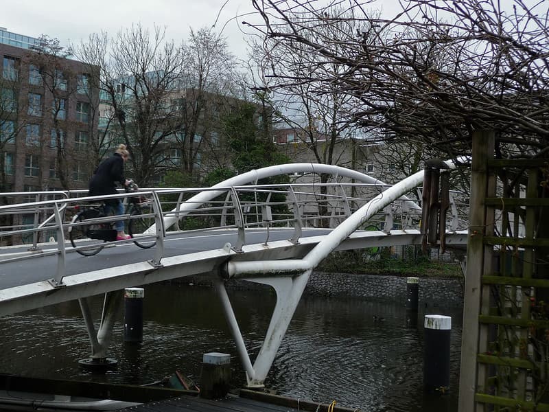 Amsterdam, architecture, bicyclebridge