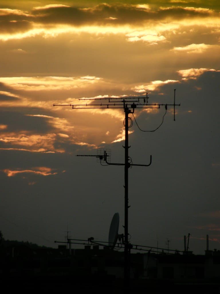 Antenna Just After Sunset