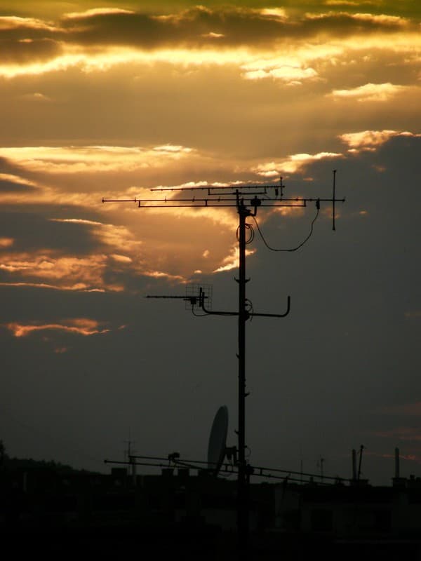 Antenna Just After Sunset