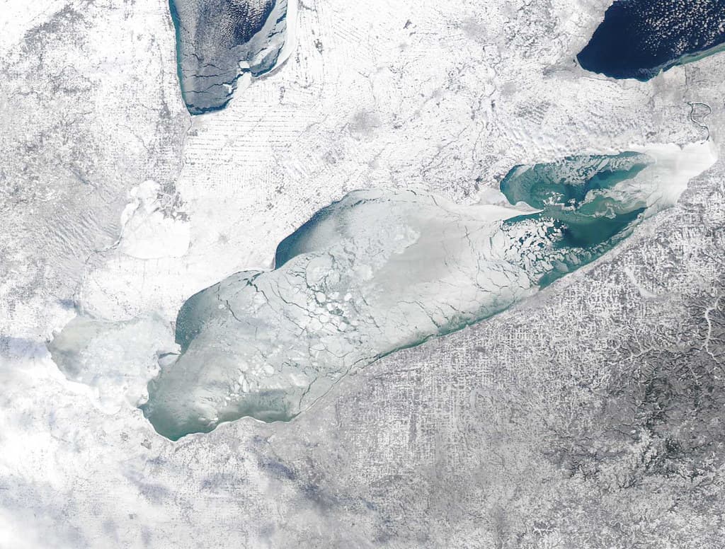 MODIS satellite image - Lake Erie