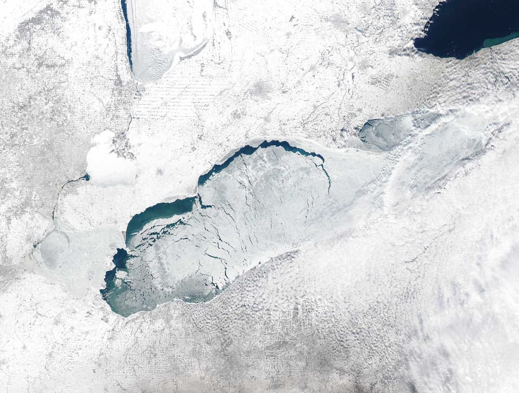 MODIS satellite image - Lake Erie