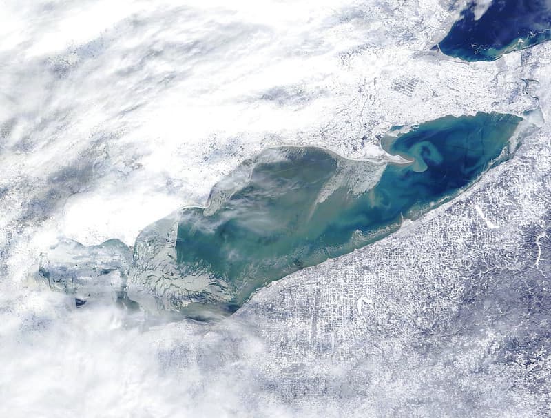 MODIS satellite image - Lake Erie