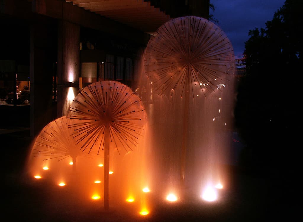 Christchurch Town hall Fountains.