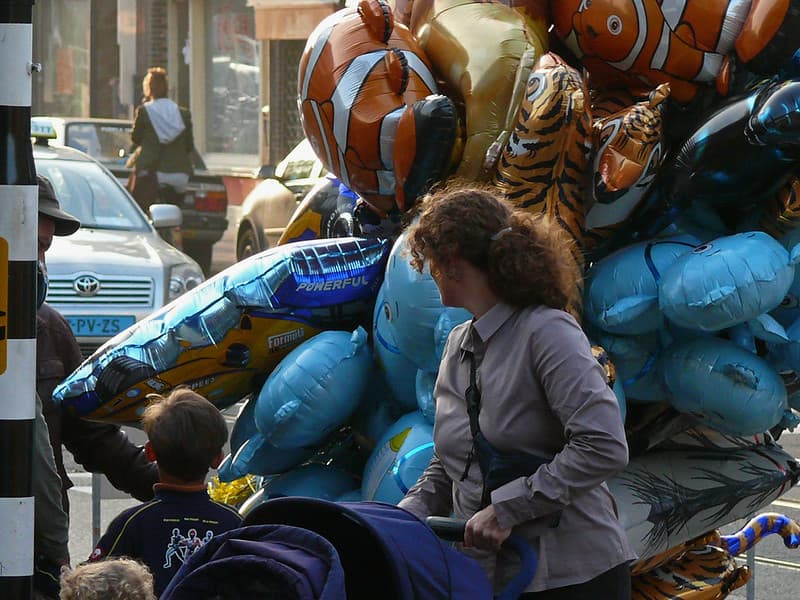 Amsterdam, autumn, balloons