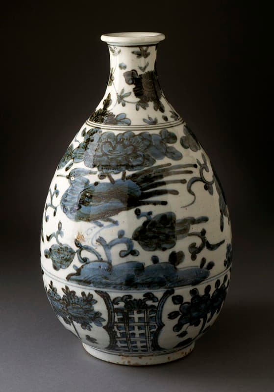 Vase (Ping) with Birds and Flowers LACMA M.82.147
