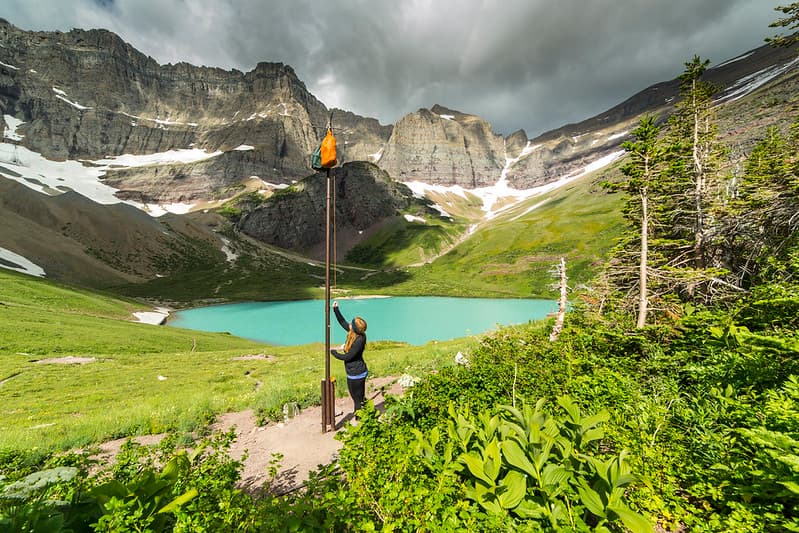 Hanging Food at Cracker Lake Campground (2)