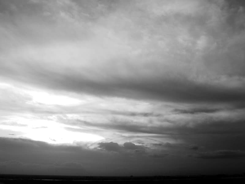 Clouds in black