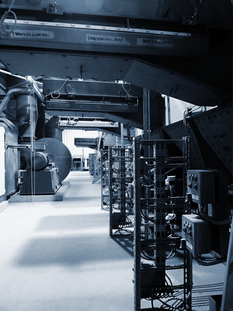 Machinery in Incineration Plant