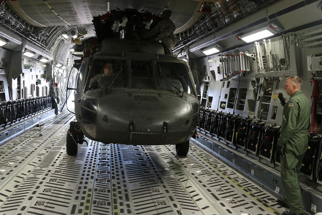 Inside the aircraft