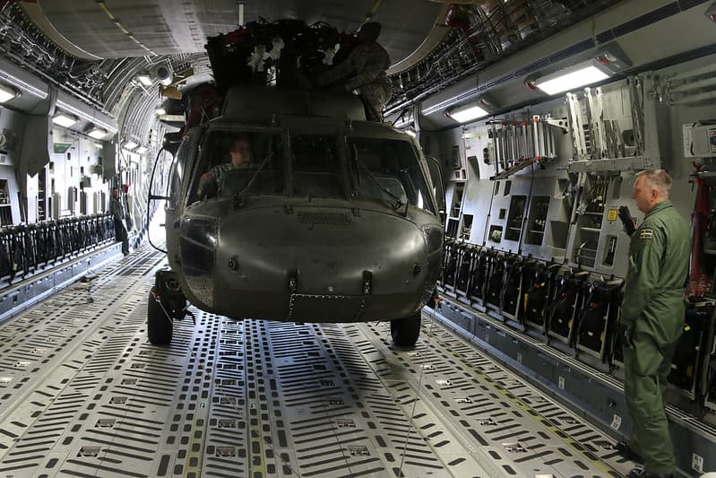 Inside the aircraft