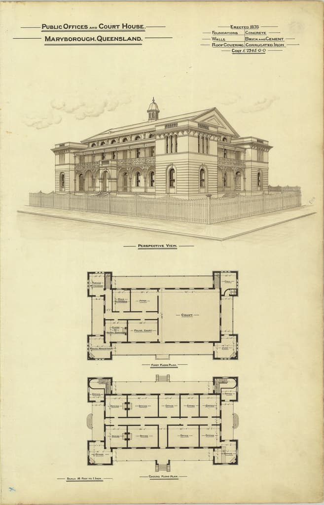 Architecture, maryborough, plan