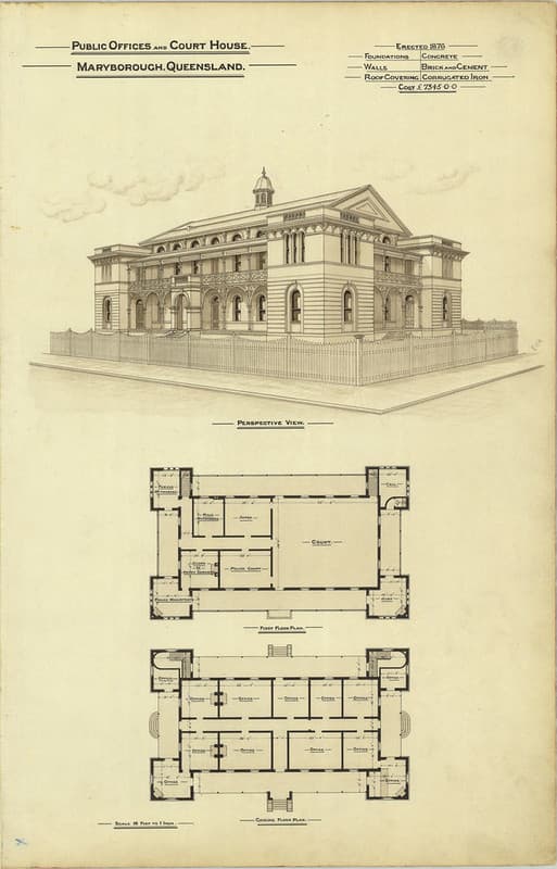 Architecture, maryborough, plan