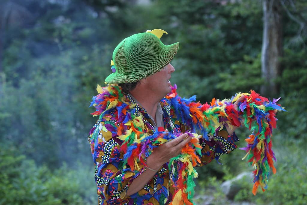 Turning into a 'bird' campfire program at Two Medicine
